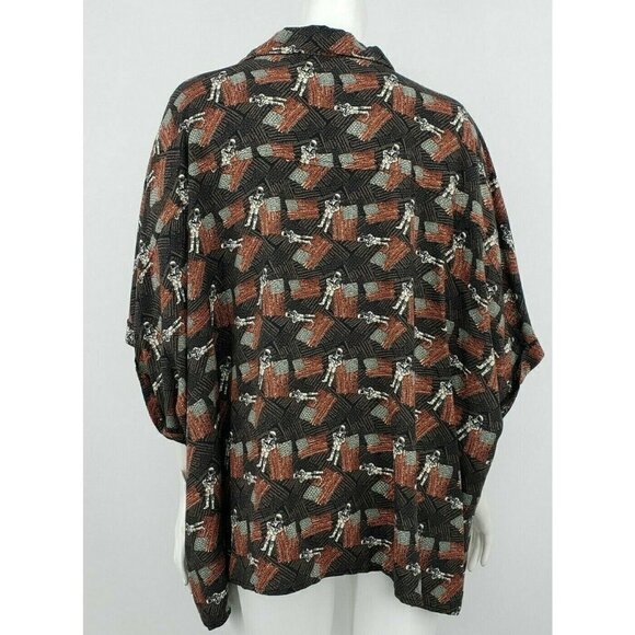 New LuLaRoe Amy Womens 3XL Astronaut American Flag Pockets - Picture 5 of 8